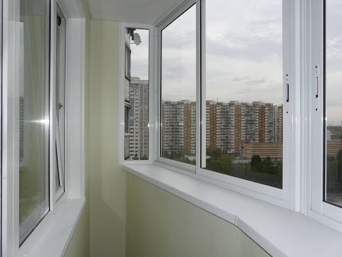Холодное остекление алюминиевыми окнами с шумопонижающими отливами и с выносом в Химках